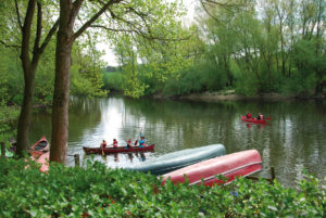 Kanufahrer Pleister Mühle